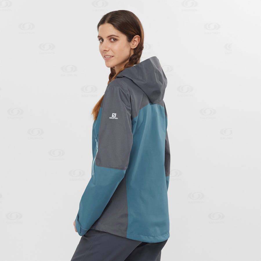 Dámské Softshellová Bunda Salomon Bundy OUTLINE GORE-TEX HYBRID Blankyt | CZ-S1268