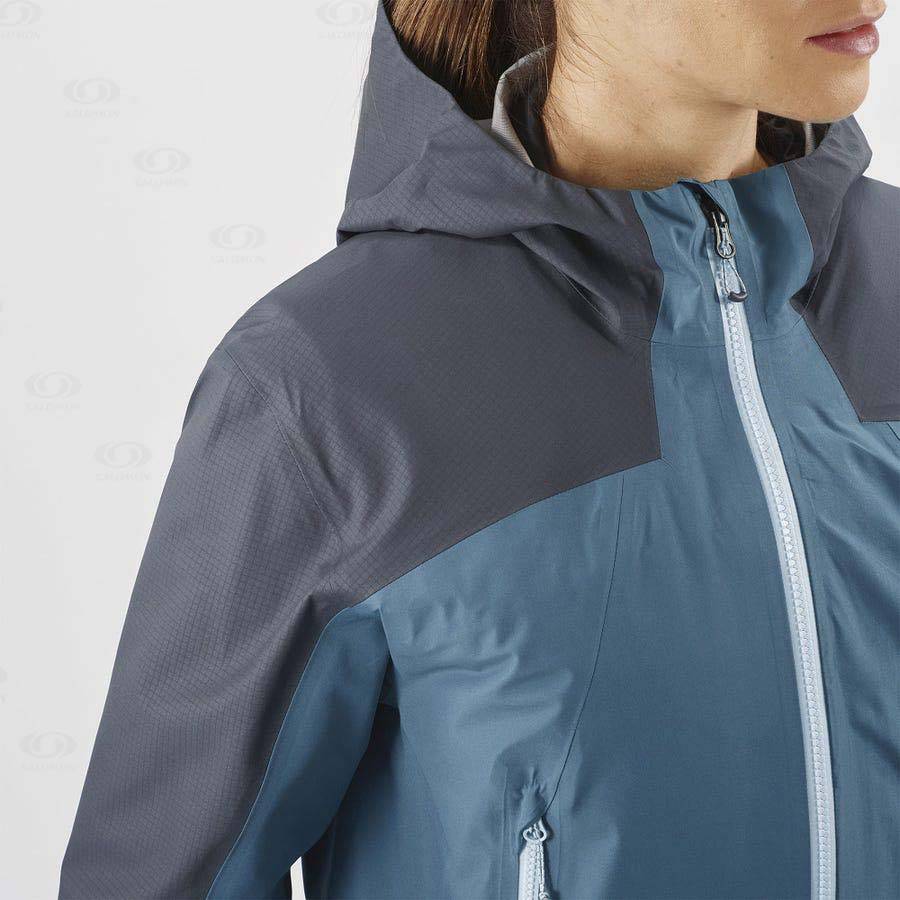 Dámské Softshellová Bunda Salomon Bundy OUTLINE GORE-TEX HYBRID Blankyt | CZ-S1268