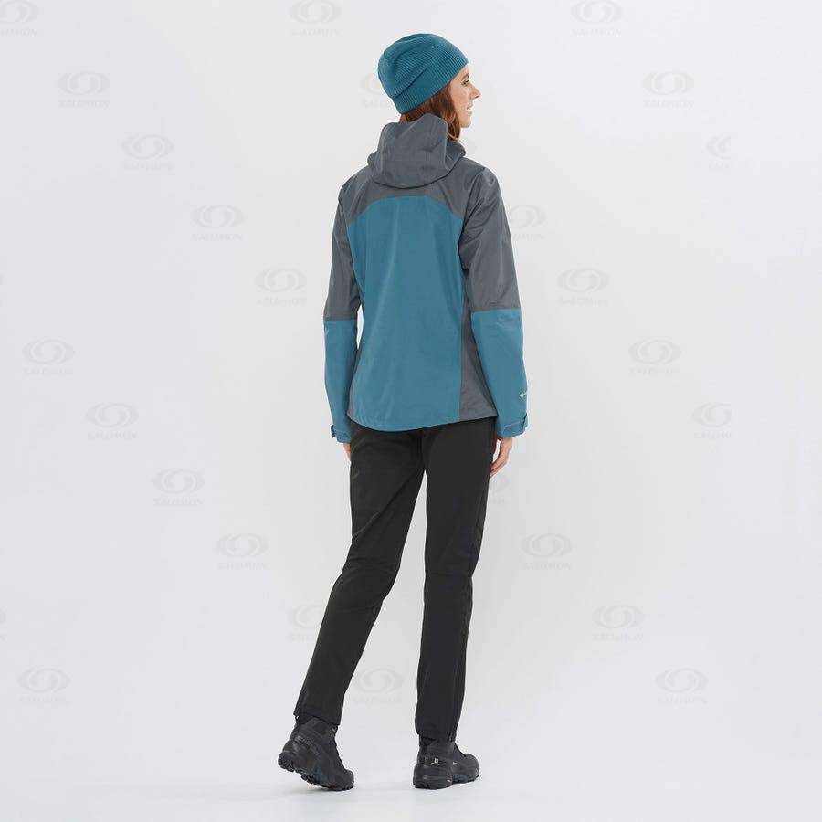Dámské Softshellová Bunda Salomon Bundy OUTLINE GORE-TEX HYBRID Blankyt | CZ-S1268