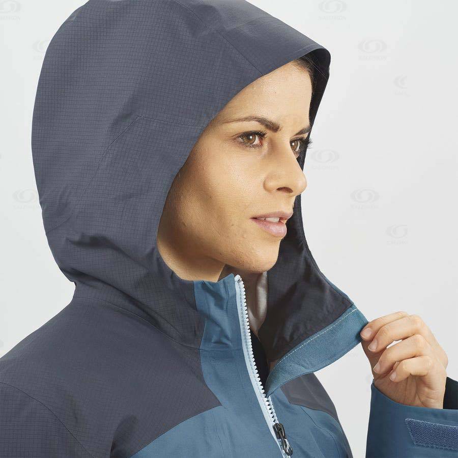 Dámské Softshellová Bunda Salomon Bundy OUTLINE GORE-TEX HYBRID Blankyt | CZ-S1268