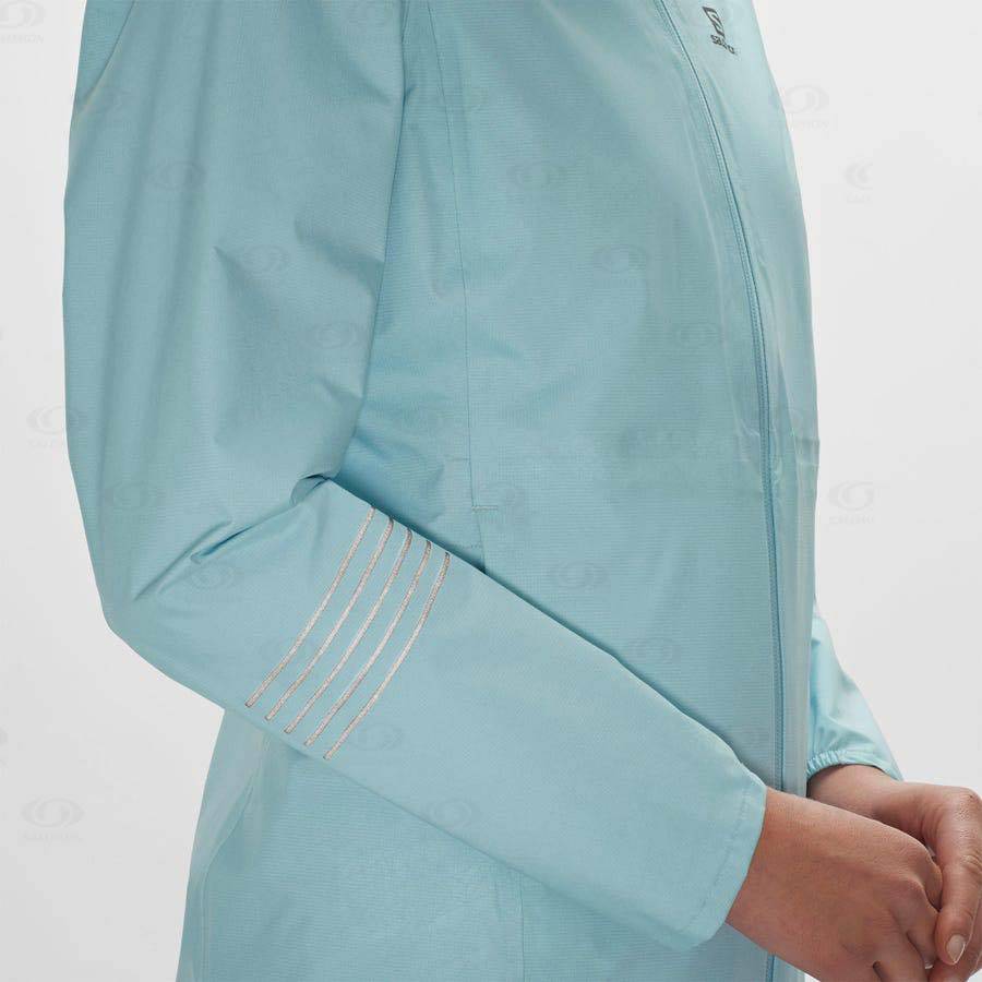 Dámské Softshellová Bunda Salomon Bundy BONATTI WATERPROOF Mátově Zelená | CZ-S1450