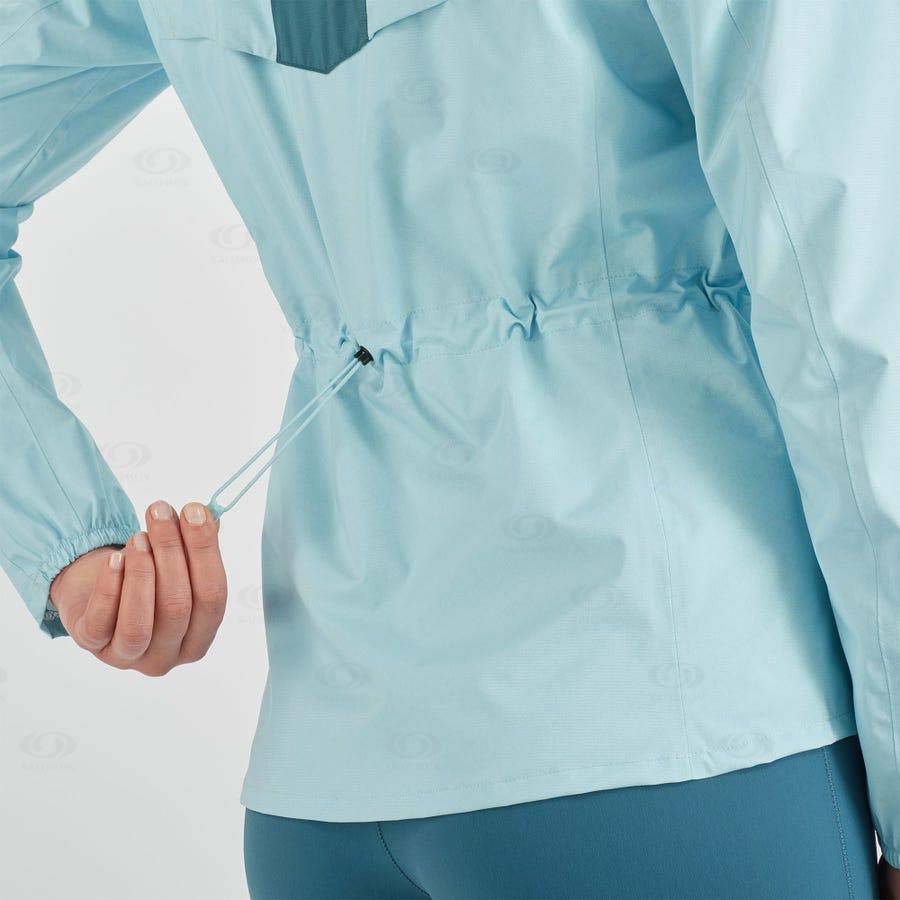 Dámské Softshellová Bunda Salomon Bundy BONATTI WATERPROOF Mátově Zelená | CZ-S1450
