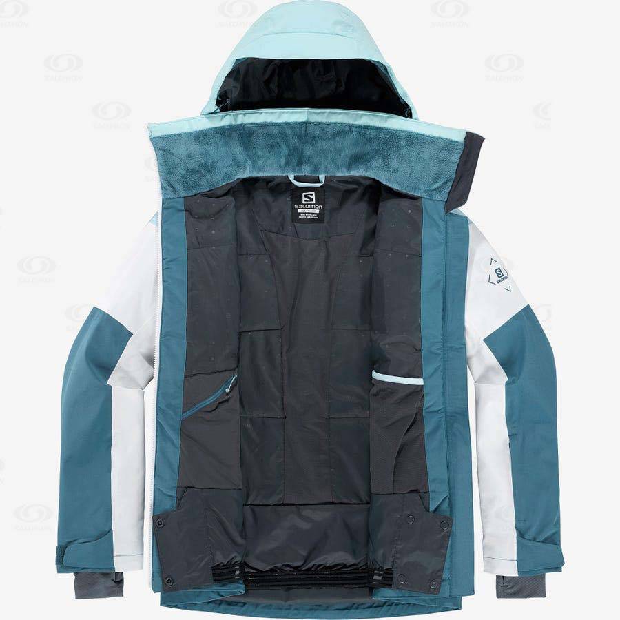 Dámské Softshellová Bunda Salomon Bundy SLALOM Blankyt | CZ-S1562