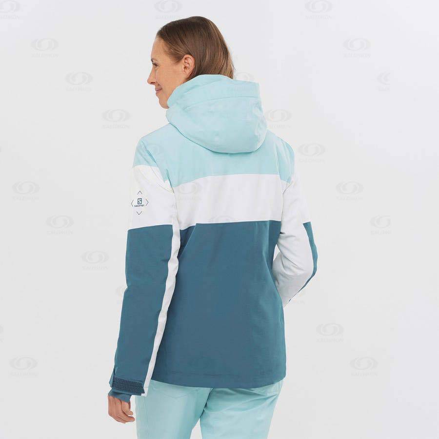 Dámské Softshellová Bunda Salomon Bundy SLALOM Blankyt | CZ-S1562