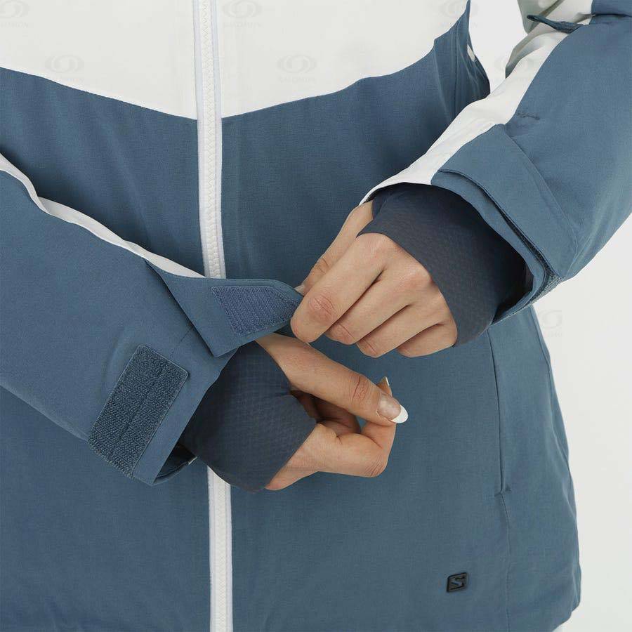 Dámské Softshellová Bunda Salomon Bundy SLALOM Blankyt | CZ-S1562