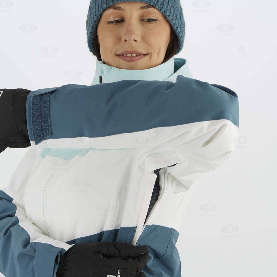 Dámské Softshellová Bunda Salomon Bundy SLALOM Blankyt | CZ-S1562
