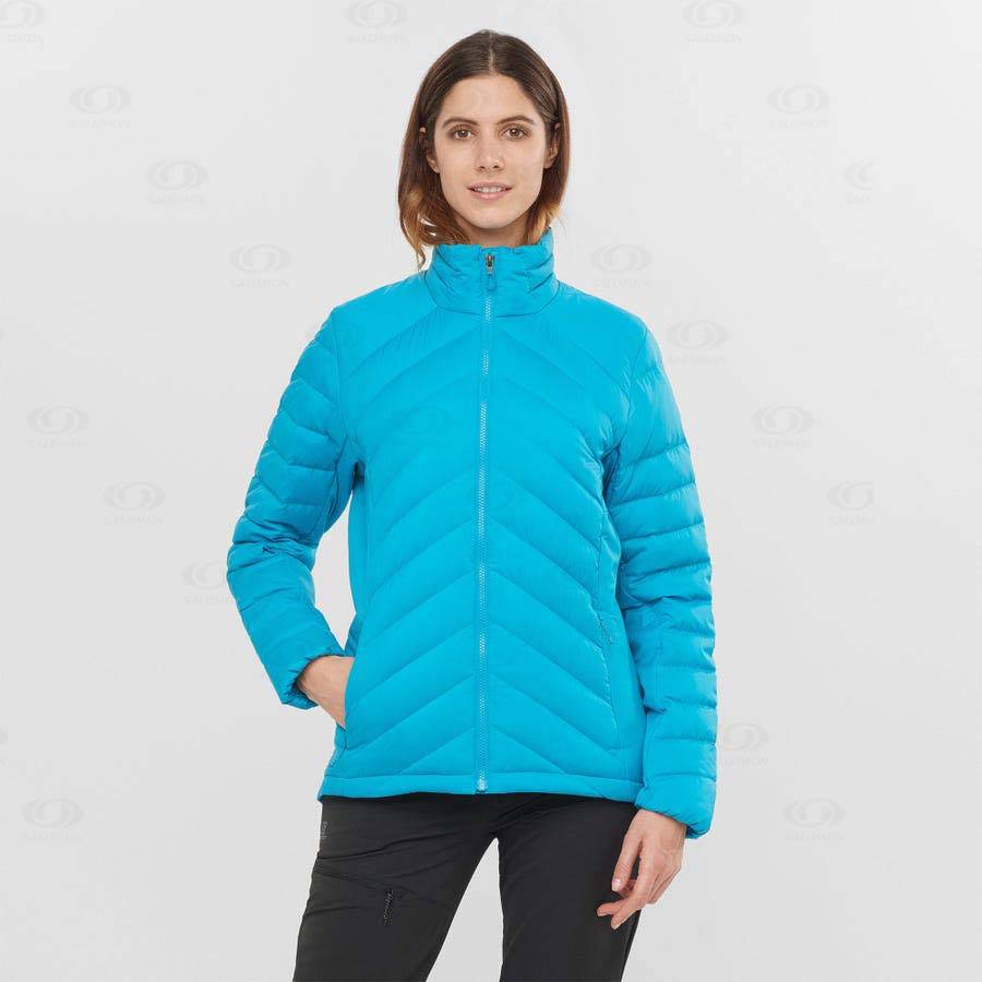 Dámské Softshellová Bunda Salomon Bundy ESSENTIAL XWARM DOWN Blankyt | CZ-S1590