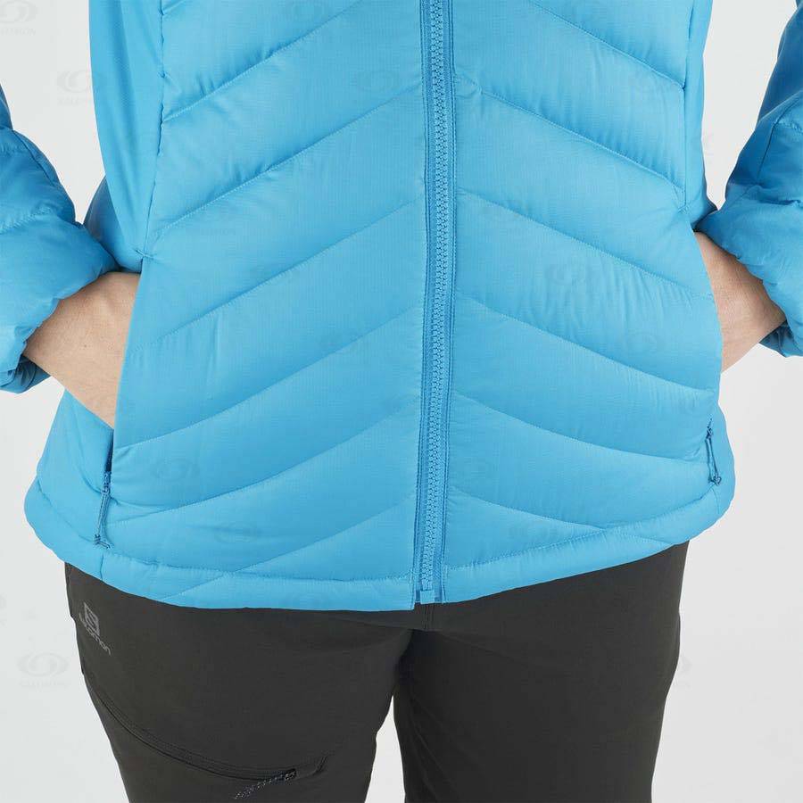 Dámské Softshellová Bunda Salomon Bundy ESSENTIAL XWARM DOWN Blankyt | CZ-S1590