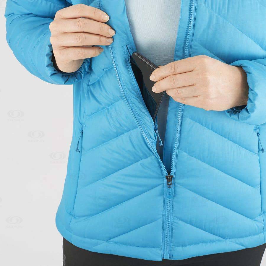 Dámské Softshellová Bunda Salomon Bundy ESSENTIAL XWARM DOWN Blankyt | CZ-S1590