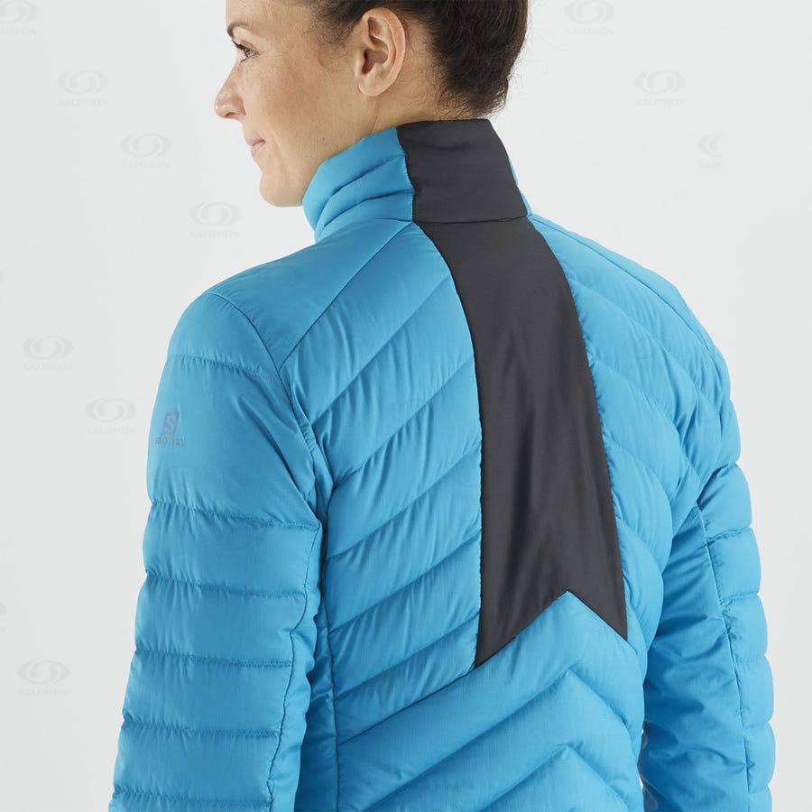Dámské Softshellová Bunda Salomon Bundy ESSENTIAL XWARM DOWN Blankyt | CZ-S1590