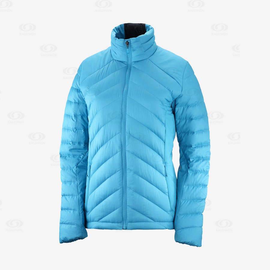 Dámské Softshellová Bunda Salomon Bundy ESSENTIAL XWARM DOWN Blankyt | CZ-S1590