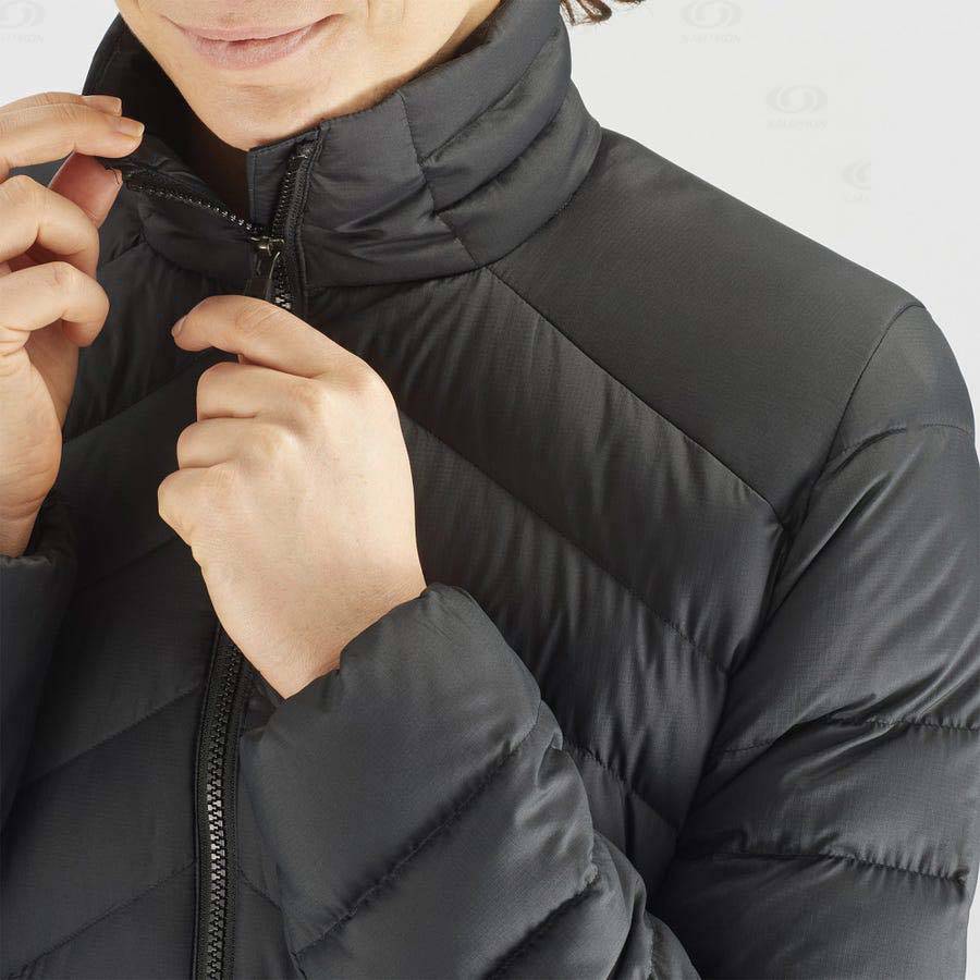 Dámské Softshellová Bunda Salomon Bundy ESSENTIAL XWARM DOWN Černé | CZ-S1653