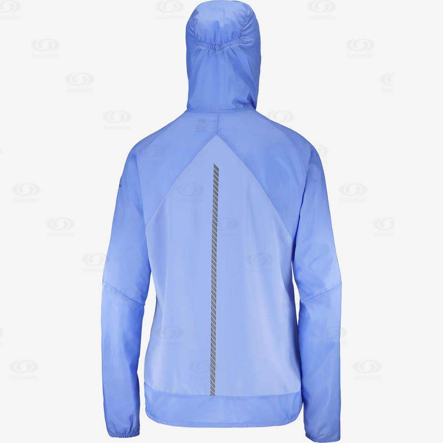 Dámské Softshellová Bunda Salomon Bundy BONATTI CROSS WIND Blankyt | CZ-W1010