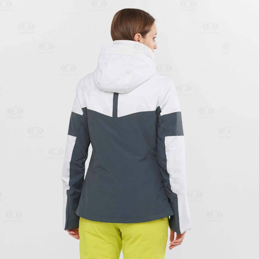 Dámské Softshellová Bunda Salomon Bundy SPEED Šedé | CZ-W1050