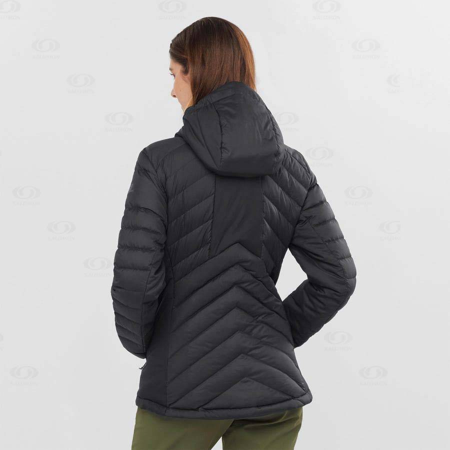 Dámské Softshellová Bunda Salomon Bundy ESSENTIAL XWARM DOWN Černé | CZ-W2230