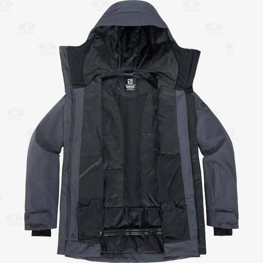 Dámské Softshellová Bunda Salomon Bundy STANCE CARGO Černé | CZ-W3470