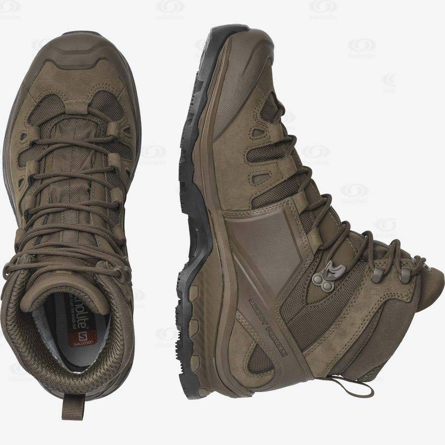 Dámské Taktické Boty Salomon QUEST 4D GORE-TEX FORCES 2 EN Hnědé | CZ-L2572