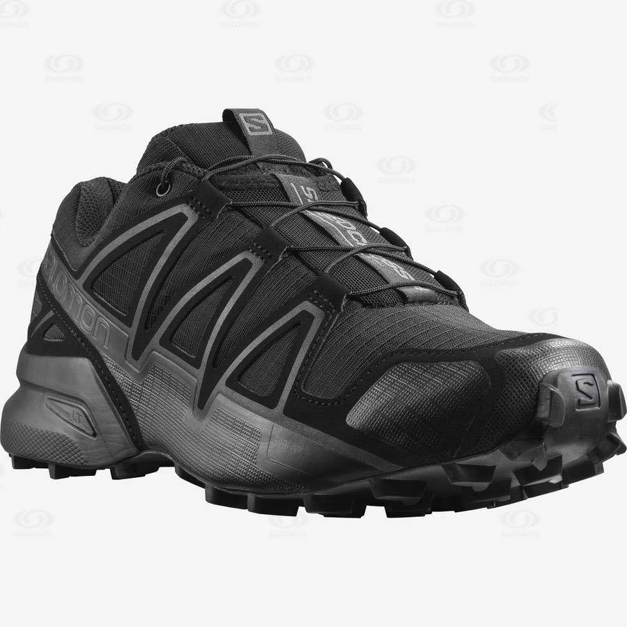 Dámské Taktické Boty Salomon SPEEDCROSS 4 WIDE FORCES Černé | CZ-A1269