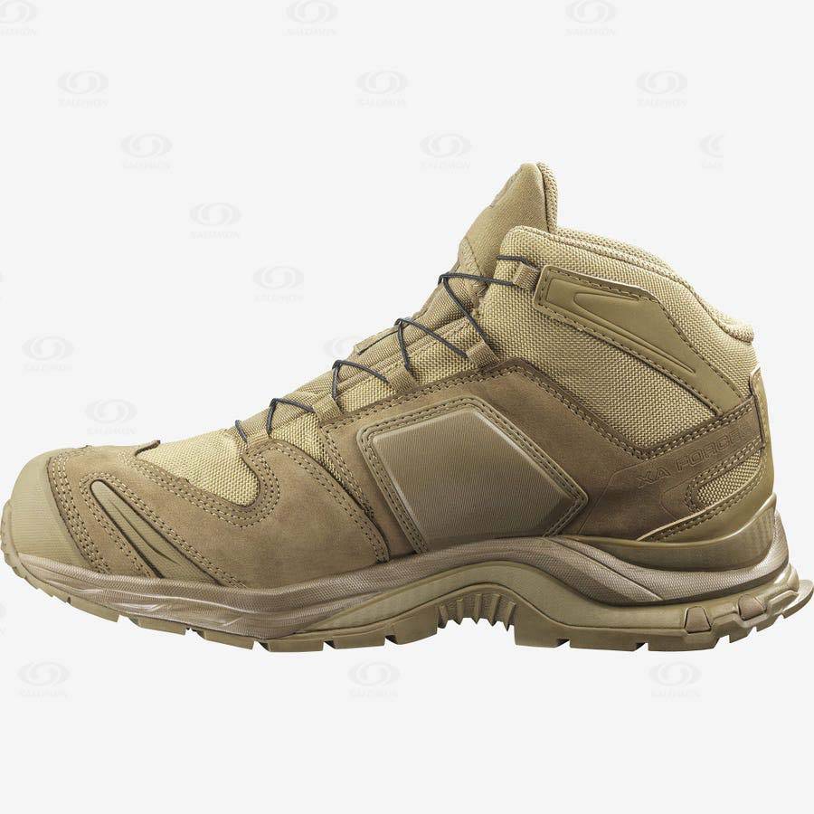 Dámské Taktické Boty Salomon XA FORCES MID GORE-TEX Hnědé | CZ-L1193