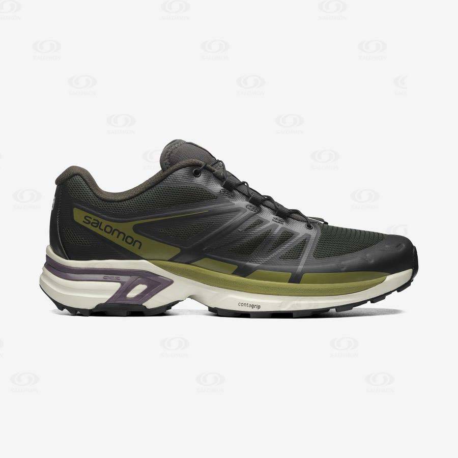 Dámské Tenisky Salomon XT-WINGS 2 Černé Olivy Zelené | CZ-S2325