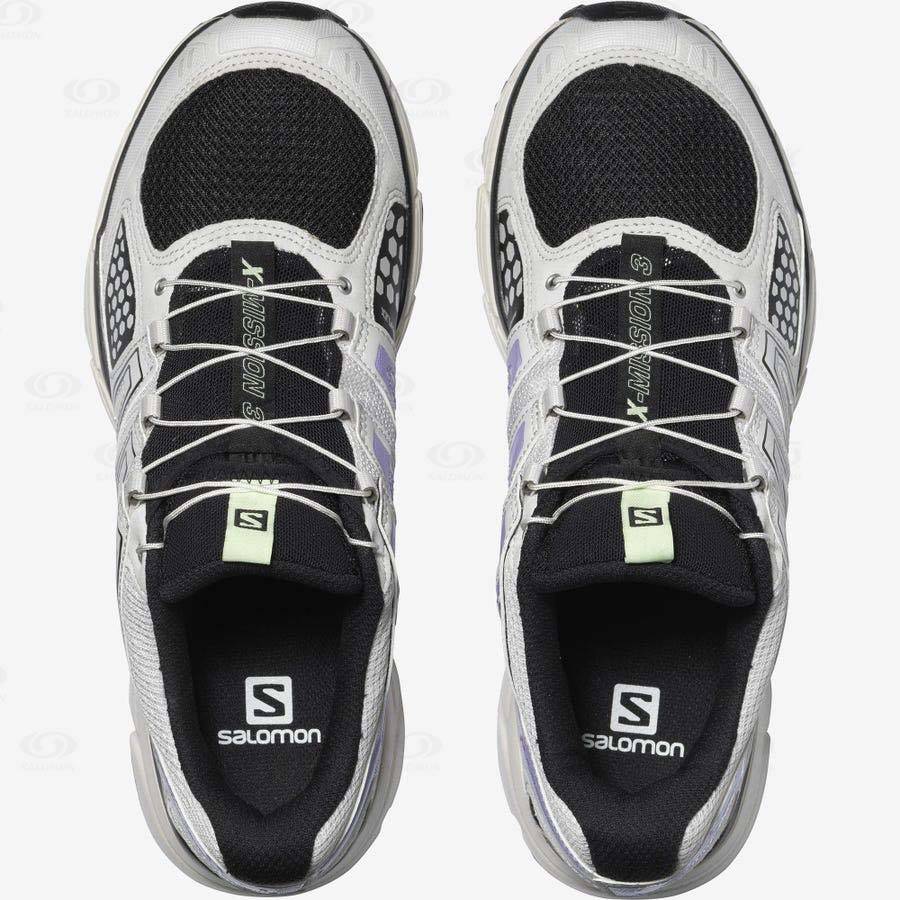 Dámské Tenisky Salomon X-MISSION 3 Stříbrné | CZ-S2500