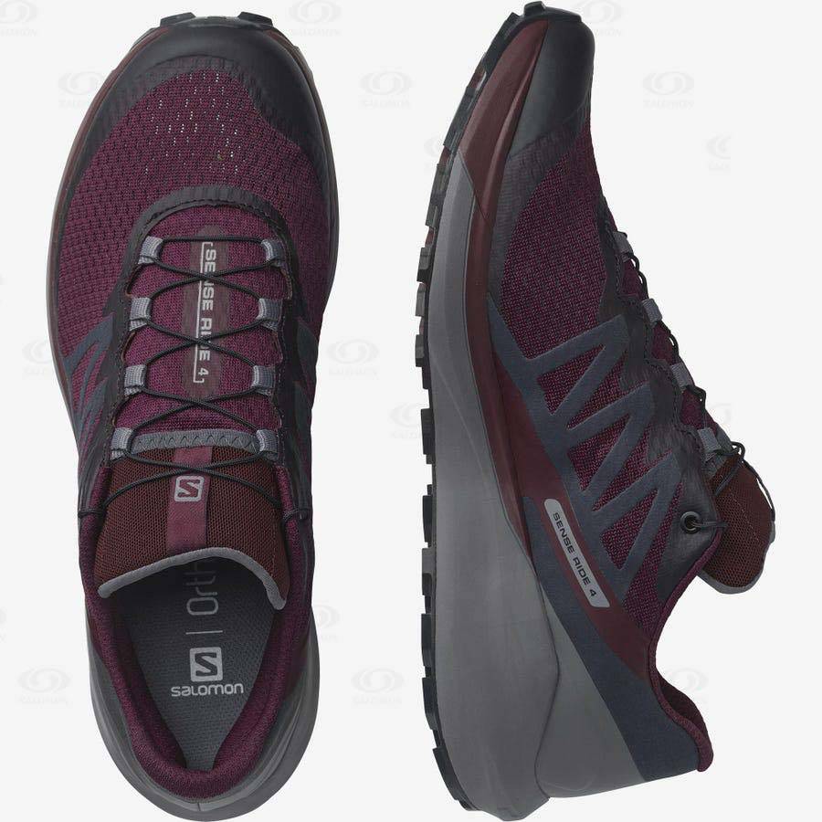 Dámské Trailové Běžecké Boty Salomon SENSE RIDE 4 Fialové | CZ-W2220