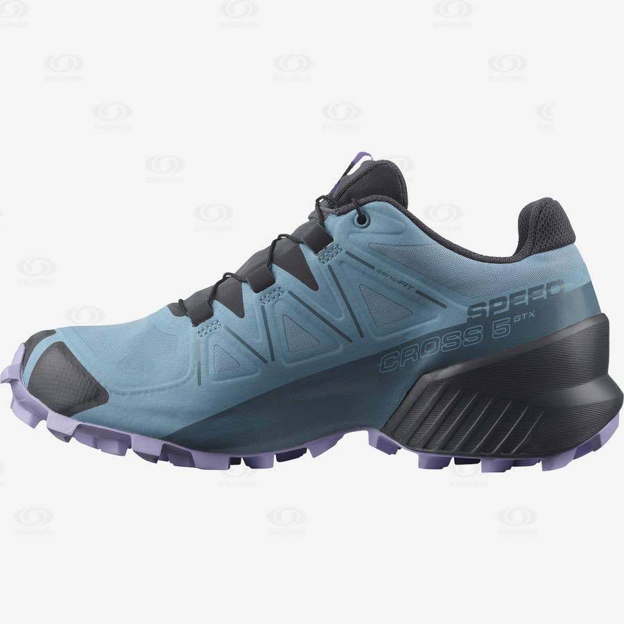 Dámské Trailové Běžecké Boty Salomon SPEEDCROSS 5 GORE-TEX Blankyt | CZ-S1429