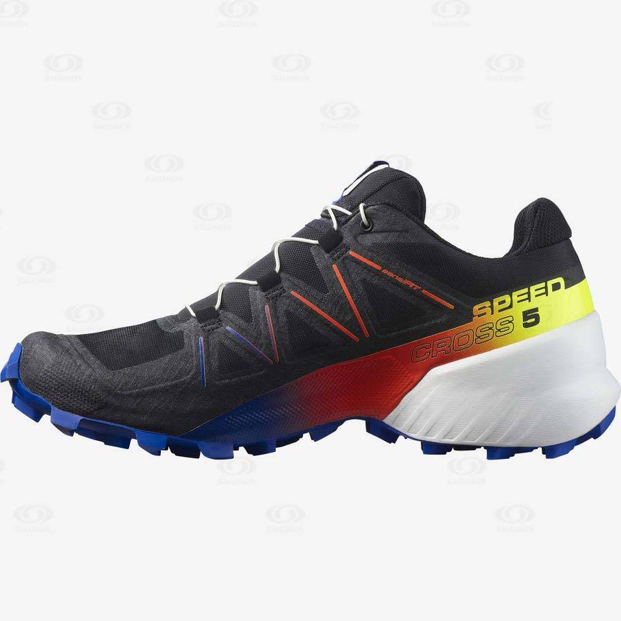 Dámské Trailové Běžecké Boty Salomon SPEEDCROSS 5 RACING PACK Černé Žluté | CZ-S1891