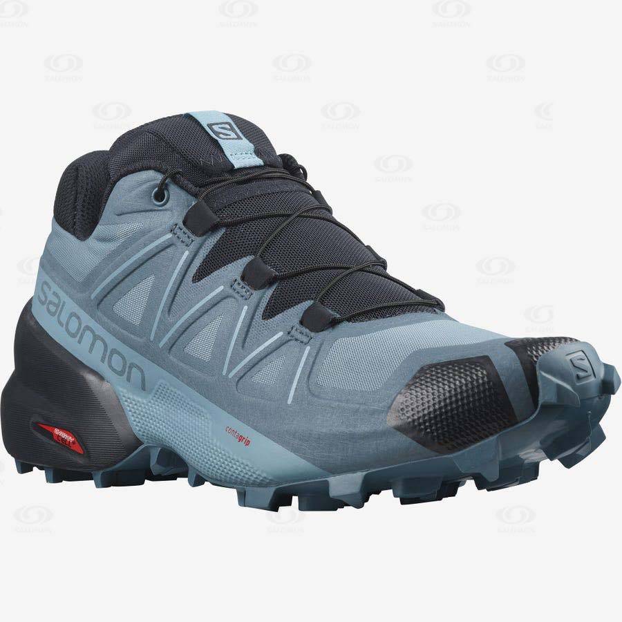 Dámské Trailové Běžecké Boty Salomon SPEEDCROSS 5 WIDE Blankyt | CZ-W1540