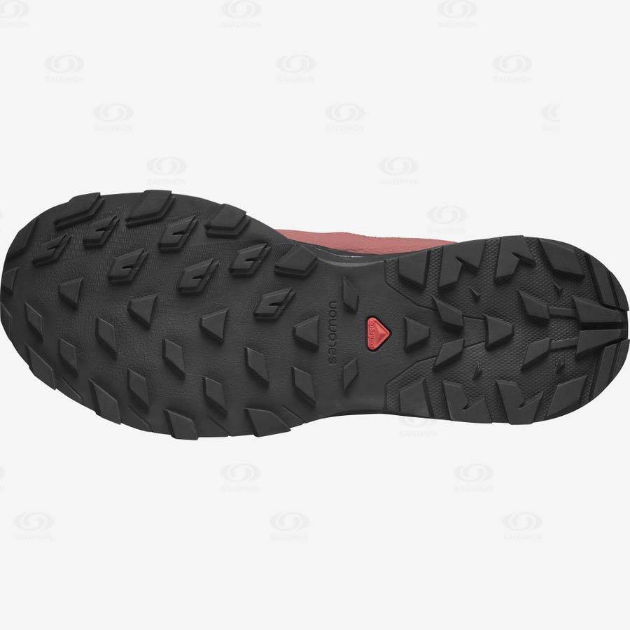 Dámské Trekové Boty Salomon OUTLINE GORE-TEX Červené | CZ-O1502