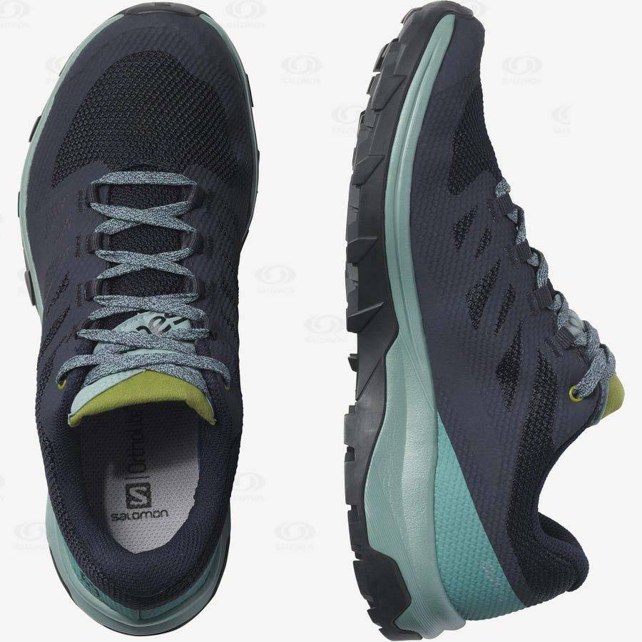 Dámské Trekové Boty Salomon OUTLINE GORE-TEX Černé Zelene | CZ-O2566
