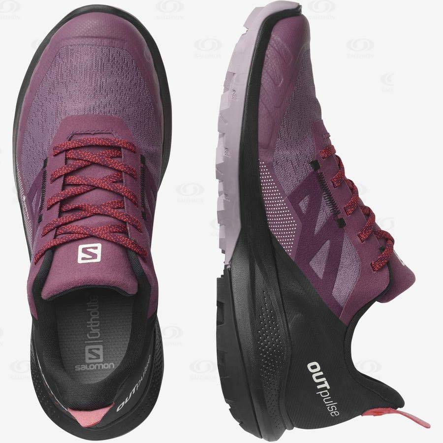 Dámské Trekové Boty Salomon OUTPULSE GORE-TEX Fialové | CZ-A1458