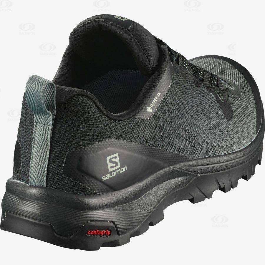 Dámské Trekové Boty Salomon VAYA GORE-TEX Černé Olivy Zelené | CZ-W1470