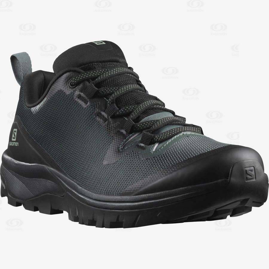 Dámské Trekové Boty Salomon VAYA GORE-TEX Černé Olivy Zelené | CZ-W1470