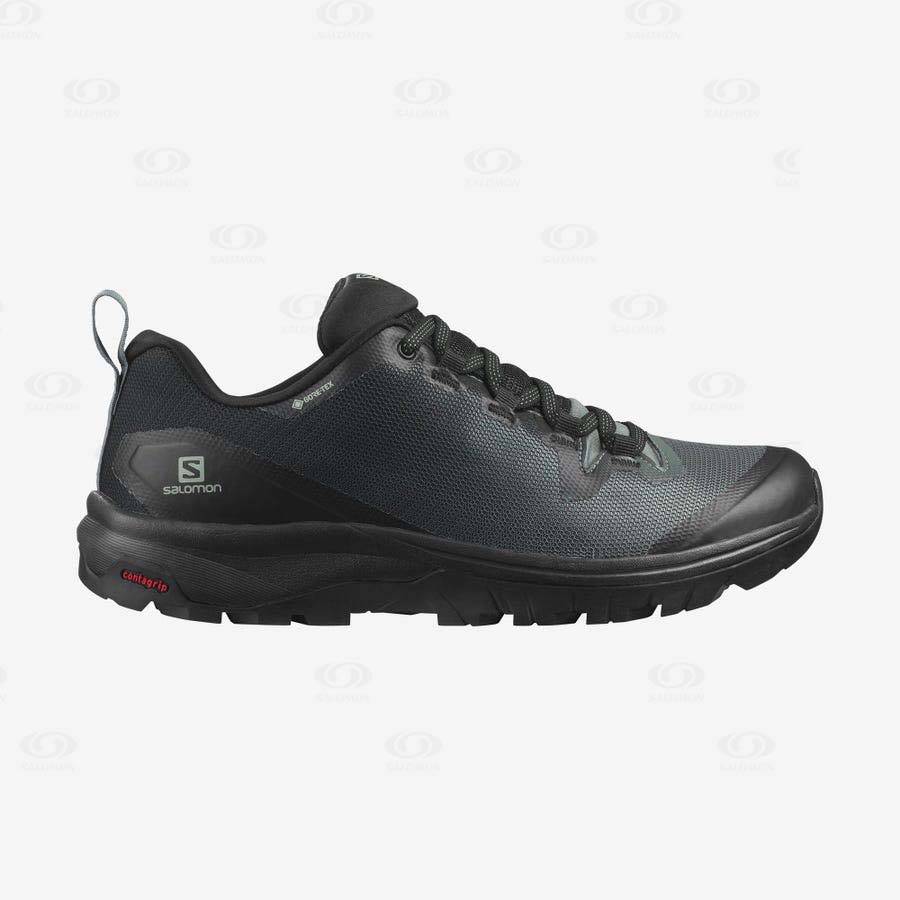 Dámské Trekové Boty Salomon VAYA GORE-TEX Černé Olivy Zelené | CZ-W1470