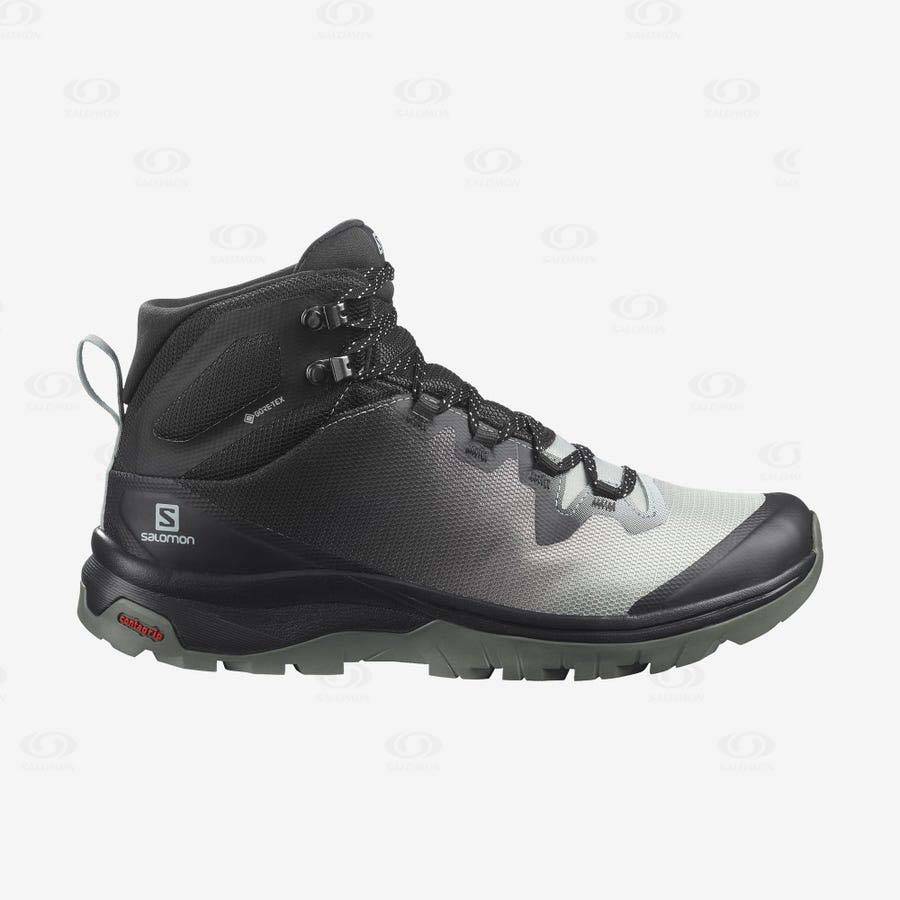 Dámské Trekové Boty Salomon VAYA MID GORE-TEX Černé Bílé | CZ-A2067
