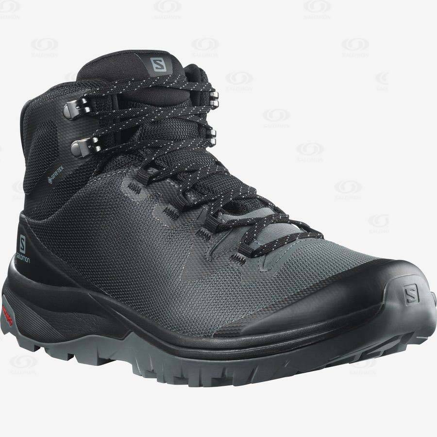 Dámské Trekové Boty Salomon VAYA MID GORE-TEX Černé | CZ-O2141