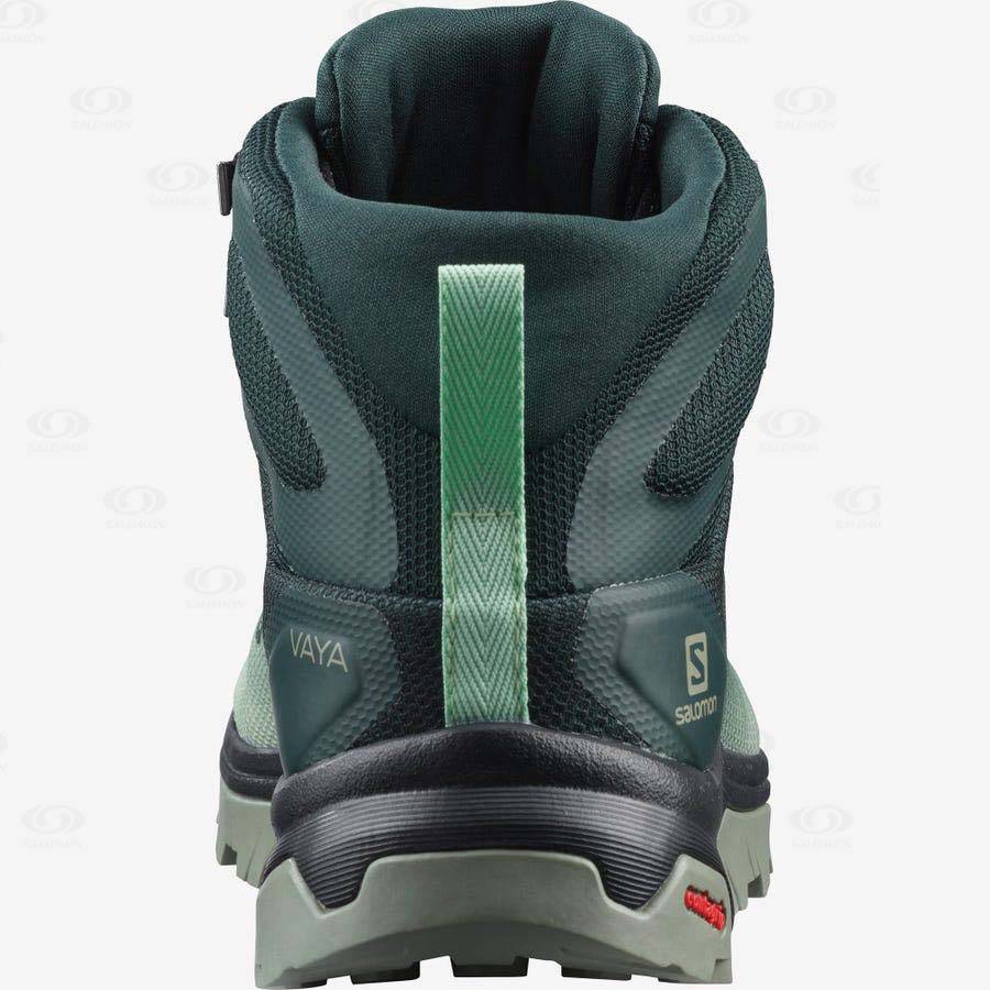 Dámské Trekové Boty Salomon VAYA MID GORE-TEX Zelene | CZ-O2237