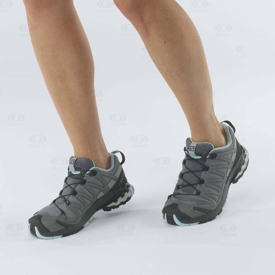 Dámské Trekové Boty Salomon XA PRO 3D v8 GORE-TEX Zelene | CZ-O2043