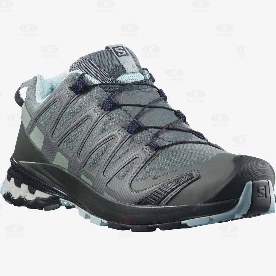 Dámské Trekové Boty Salomon XA PRO 3D v8 GORE-TEX Zelene | CZ-O2043