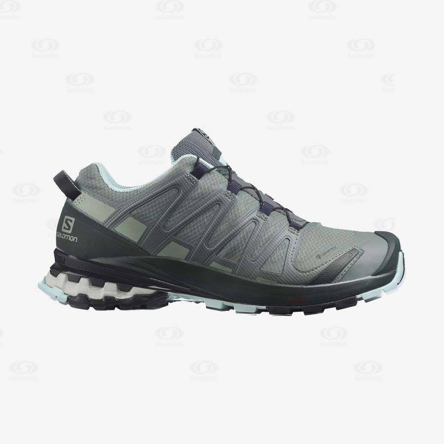 Dámské Trekové Boty Salomon XA PRO 3D v8 GORE-TEX Zelene | CZ-O2043