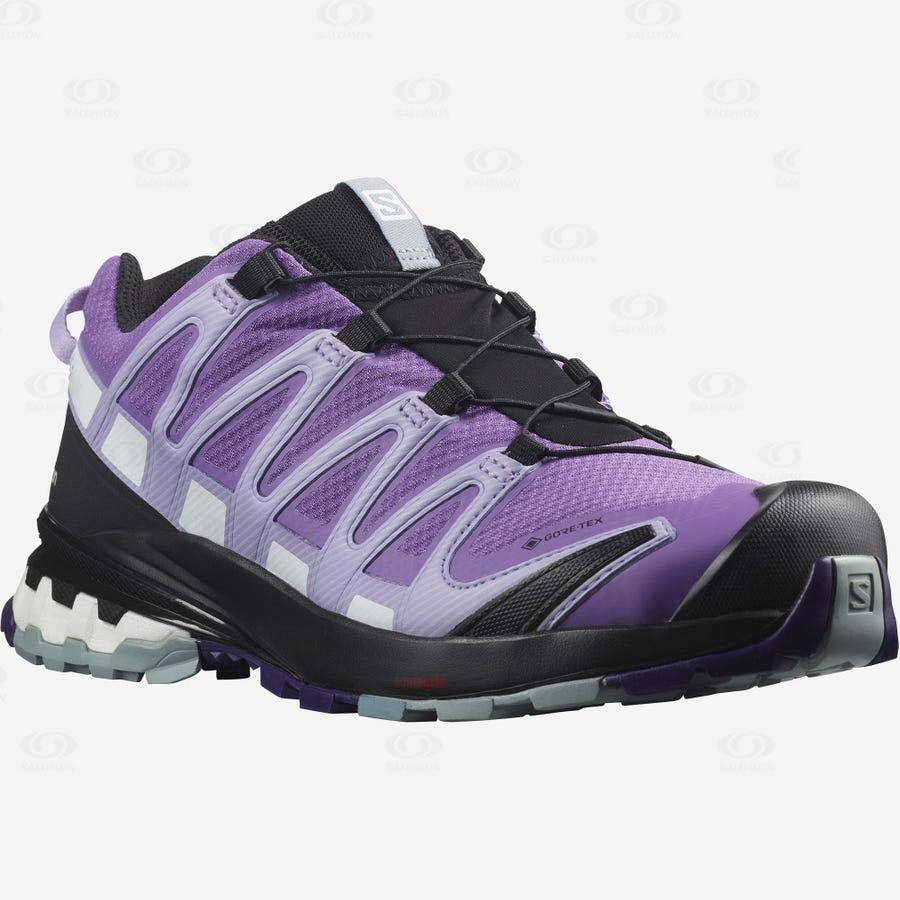 Dámské Trekové Boty Salomon XA PRO 3D v8 GORE-TEX Fialové | CZ-W1500