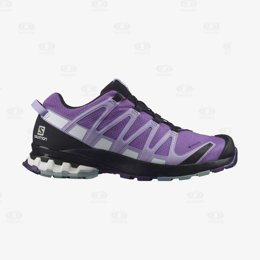 Dámské Trekové Boty Salomon XA PRO 3D v8 GORE-TEX Fialové | CZ-W1500