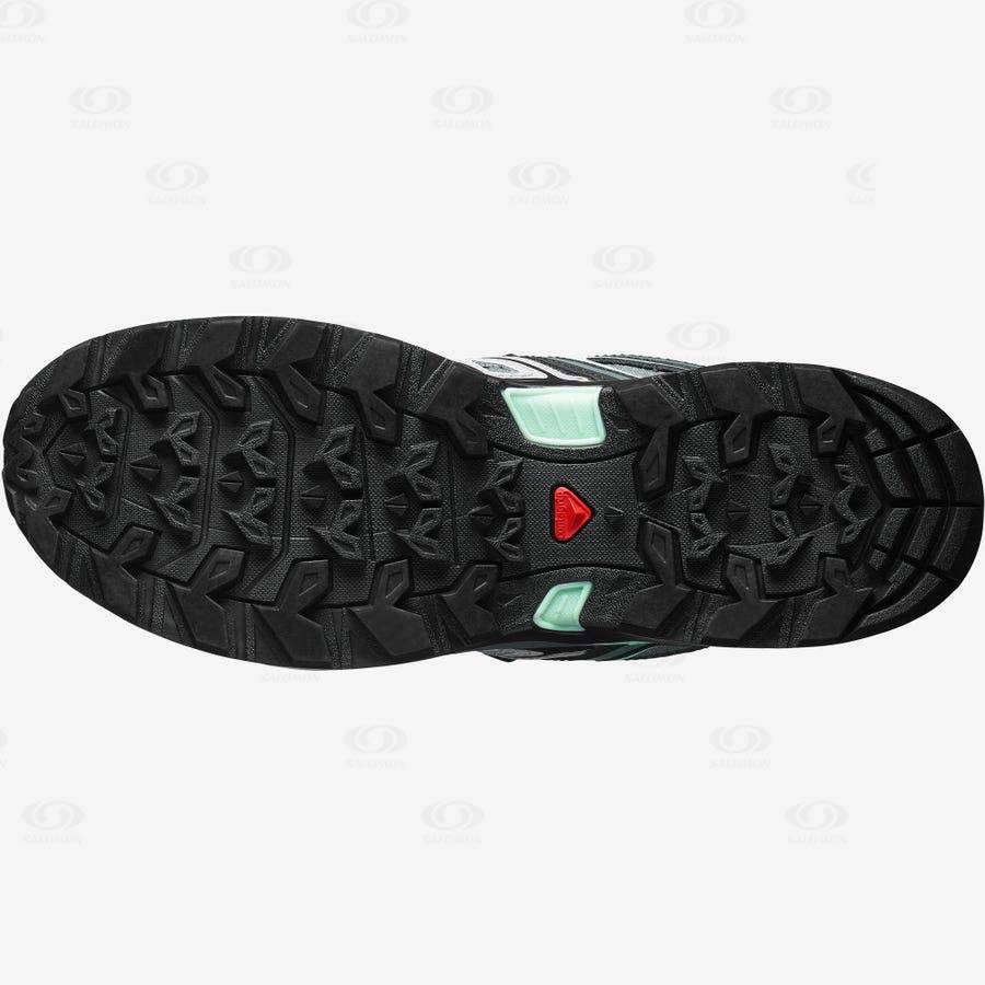 Dámské Trekové Boty Salomon X ULTRA PIONEER CLIMASALOMON™ WATERPROOF Zelene | CZ-W2190
