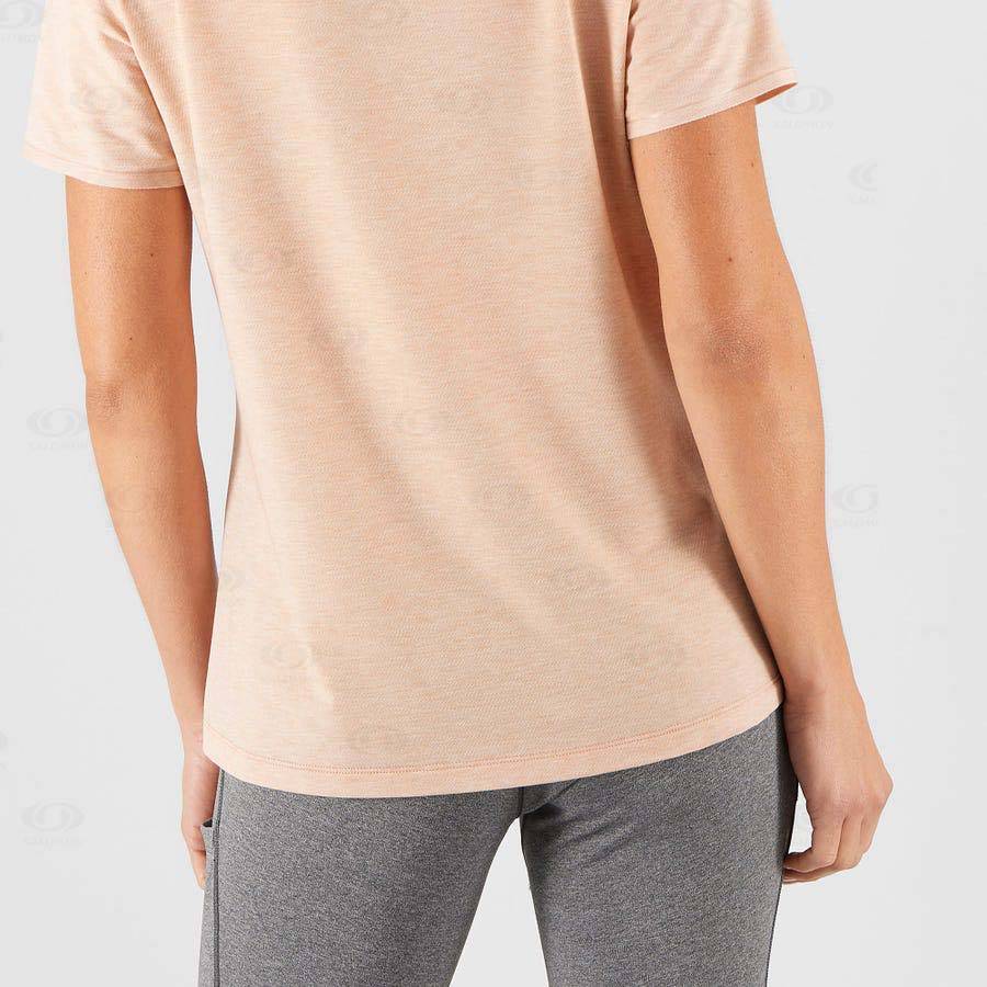 Dámské Tričko Salomon ESSENTIAL TENCEL Béžový | CZ-O1852