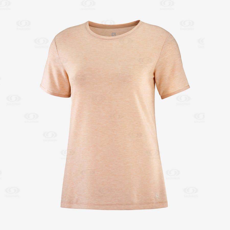 Dámské Tričko Salomon ESSENTIAL TENCEL Béžový | CZ-O1852