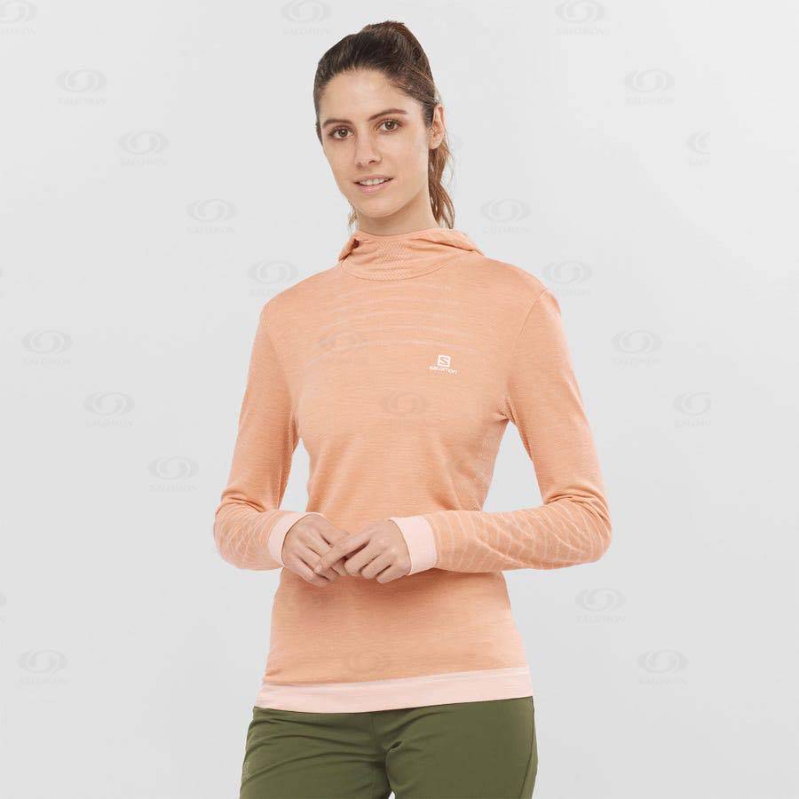 Dámské Tričko Salomon ESSENTIAL WOOL Béžový | CZ-A2361