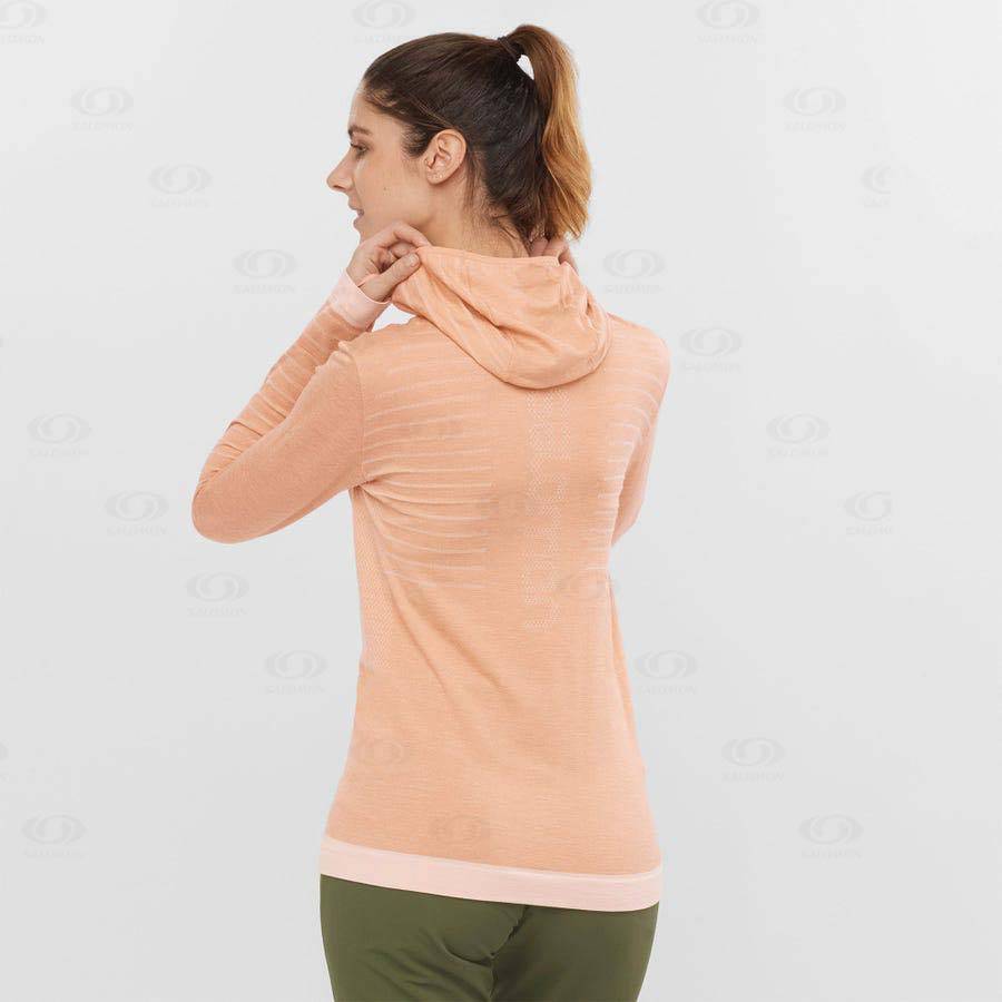 Dámské Tričko Salomon ESSENTIAL WOOL Béžový | CZ-A2361