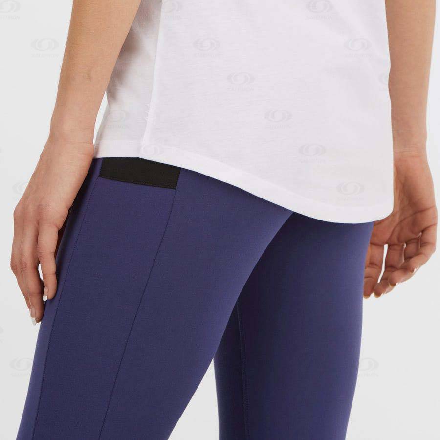Dámské Tričko Salomon OUTLIFE SCOOP HEM TEE W Bílé | CZ-L2565