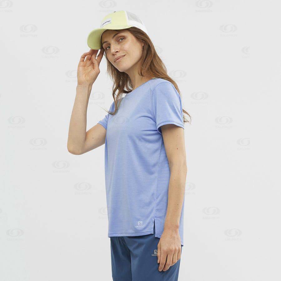 Dámské Tričko Salomon OUTLINE SUMMER Blankyt | CZ-O1798